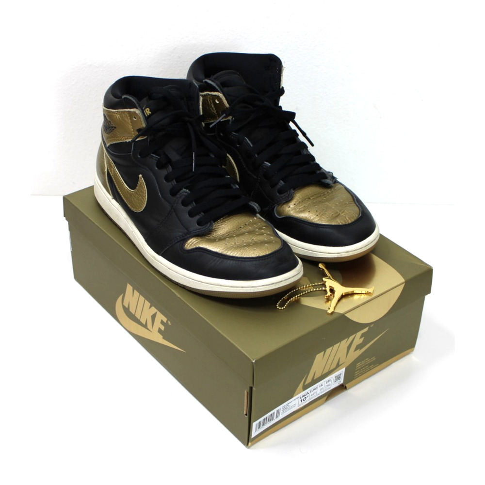 Nike Air Jordan 1 Retro High OG Black/ Metallic Gold DZ5485-071 Men's 10.5